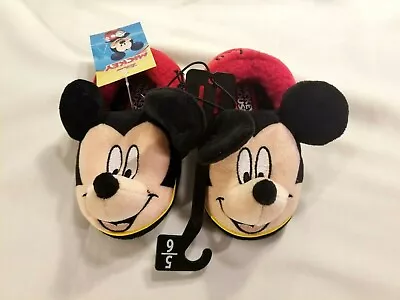 Disney Junior Mickey Mouse Slippers Kids Size 5/6 New • £9.49