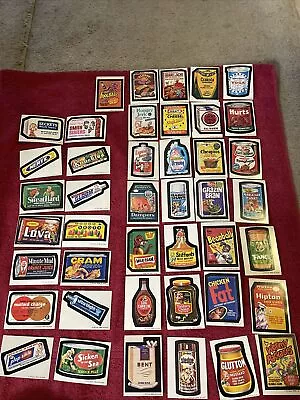 Vintage (43) Wacky Packages 4th Series Sticker Pack Ad Cards RARE HTF 1973 Lot • $149.99