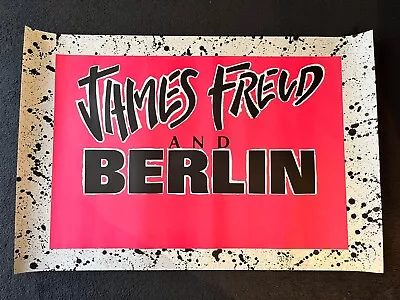 James Freud And Berlin Tour Concert/Gig Promo Poster Original 80’s • $200