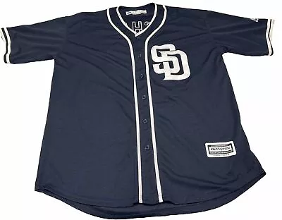 Majestic Manny Machado San Diego Padres MLB Men’s XL Baseball Jersey Full Button • $32.19