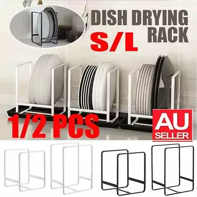 1/2PCS Plates Chopping Board Holder Dishes Storage Shelves Kitchen Rack CabinYA • $11.96