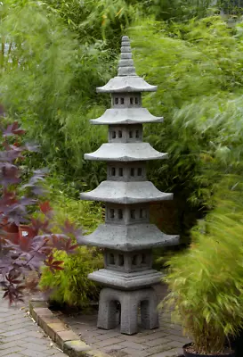 7 Piece Oriental Stone Pagoda Temple Garden Ornament  • £345