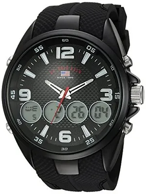 U.S. Polo Assn. Men's US9596 Analog-Digital Display Analog Quartz Black Watch • $27.95