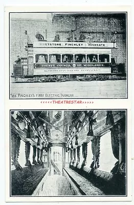 FINCHLEY First Electric Tramcar TRAM Interior MIDDLESEX County Council LONDON N3 • £8