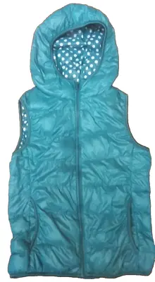 Uniqlo Women’s Down Vest With Hood  Ultra Light Size XS Teal Green • $36.99