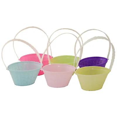 £4.49 • Buy Small Easter Egg Hunt Wicker Baskets 6 Pcs 4  Children Easter Party Craft School