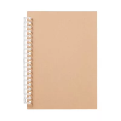 MUJI Refill Notebook Main Body Kraft Cover A5 20 Holes Beige Japan New • $14.82