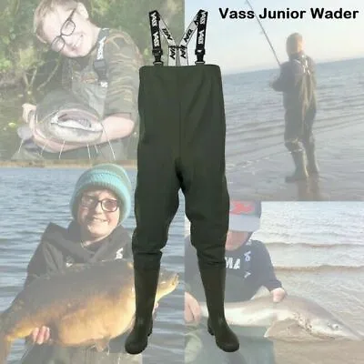 Vass Tex 600 Junior Kids Women Series Chest Wader VA600-70J  - Carp Fishing *New • £68.71