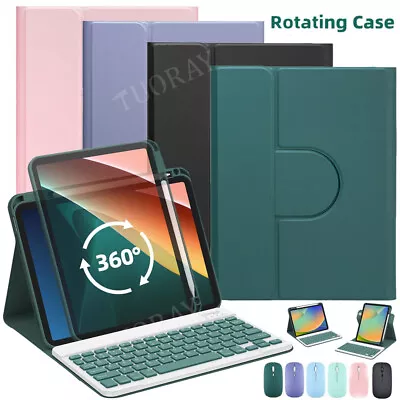 360° Rotating Keyboard Case Mouse For IPad 7/8/9/10th Generation Air 5 4 Pro 11 • £11.99