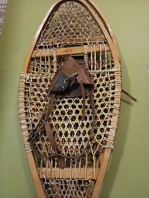 Faber Quebec Canada.Vintage Mens Wooden Snowshoes. Vermont Pick Up Only. • $69.99