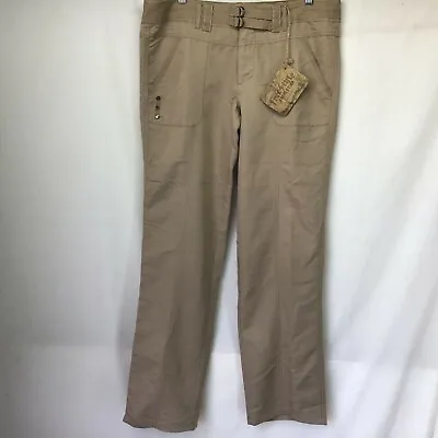 $22.50 • Buy NWT Free Style Revolution Junior Women's Pants Beige Belted Pockets Rayon Sz 13 