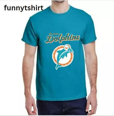 Miami Dolphins T Shirt Primary Logo Football Fan Gifts Mother's Day • $18.99