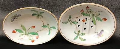 Mottahedeh Vista Alegre China Famille Verte Pattern Soap Dish Perfect Condtion • $70