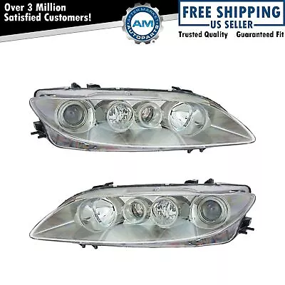 Headlight Set Left & Right For 2003-2005 Mazda 6 MA2502125 MA2503125 • $284.69