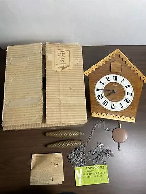 Vintage Russian Majak Cuckoo Clock W/ Box & Manual AS-IS Untested Rare • $120