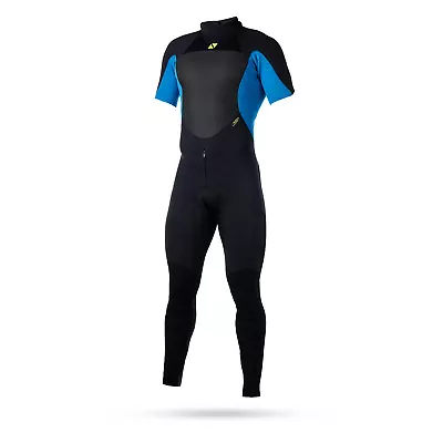 Magic Marine Ultimate 3/2mm Back-Zip Flatlock Shortarm Wetsuit 2023 - Blue • $100.75