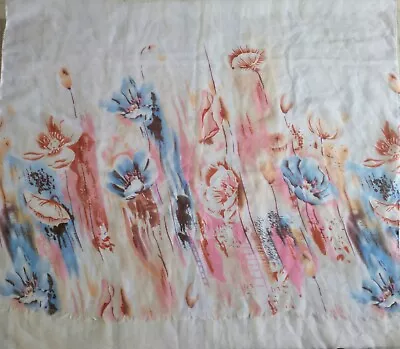 Women's Scarf Shawl Wrap EYEFUL Semi-Sheer Pink Abstract Floral NWT 30 X 72 • $14