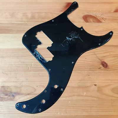 B-stock P Precision Bass Guitar Pickguard Scratchplate Black 1 Ply • £19.99