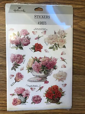 Hallmark Vintage 1995 Marjolein Bastin Roses Stickers STILL SEALED IN PKG! • $14