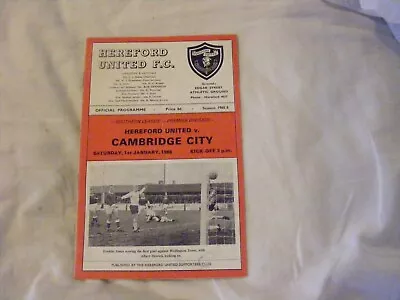 1966  Hereford United V Cambridge City 1 Jan • £3.95