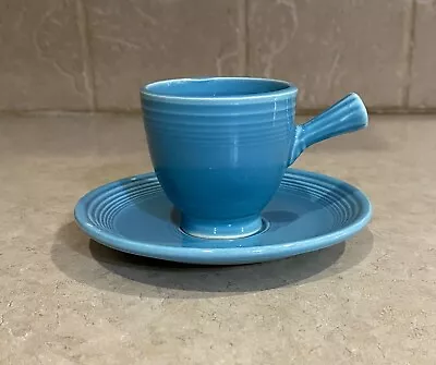 Fiesta Vintage Turquoise Demitasse Cup & Saucer~Fiestaware  • $28