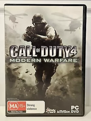 Call Of Duty 4: Modern Warfare - PC DVD ROM - Manual Included CD KEY • $15