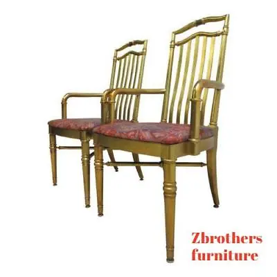 Pair Drexel Gold Gilt Italian Regency Decorator Arm Chairs A • $359.10