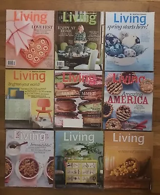 Martha Stewart Living Magazine Lot Of 9 Issues ~ Jan - Sept Nov ~ Asst Years • $26.99