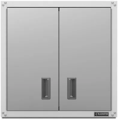 Garage Wall Storage Cabinet 28 In. H X 28 In. W X 12 In. D Durable Steel White • $187.19