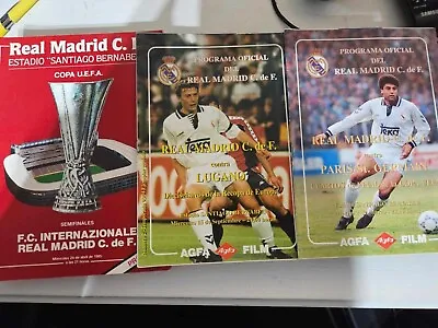 Real Madrid UEFA Programmes 1980s-90s *choose From List* • $4.97