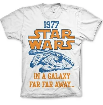 £6.99 • Buy Star Wars T-Shirt  Movie Retro 1977 Classic Original Sci Fi Dark Side Rebel Tee
