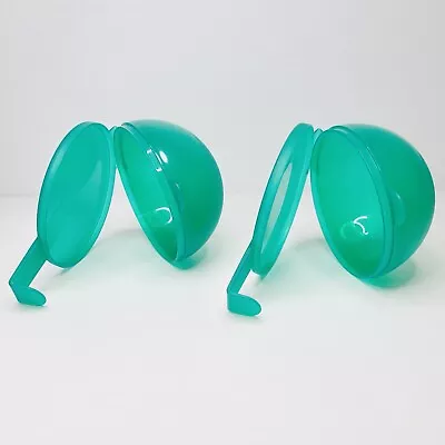 2 X Teal Tupperware Forget Me Not Domed Food Saver Large Fruit Vegetable Keepers • $22