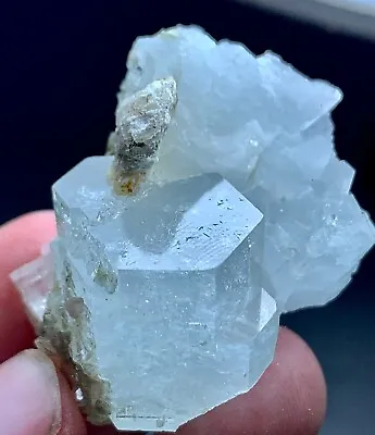 152 CT Natural Aquamarine Crystal With Mica Specimen From Skardu Pakistan • $120