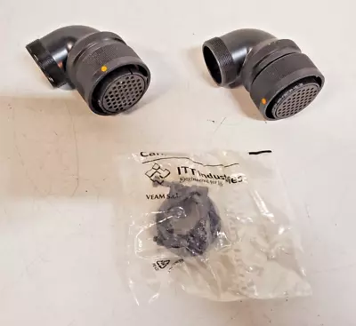 2 Quantity Of Cannon ITT Industries RA Connectors VEAM 0423 (2 Qty) • $49.49