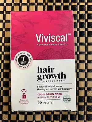 Viviscal Advanced Hair Health Growth Supplement 60 Tablets EXP  10/25 • $29.95