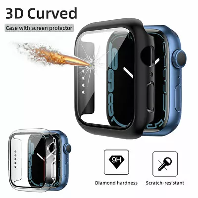 $8.99 • Buy For Apple Watch Series 7/8 Case Cover 41/45mm &Watch Ultra 49mm Screen Protector