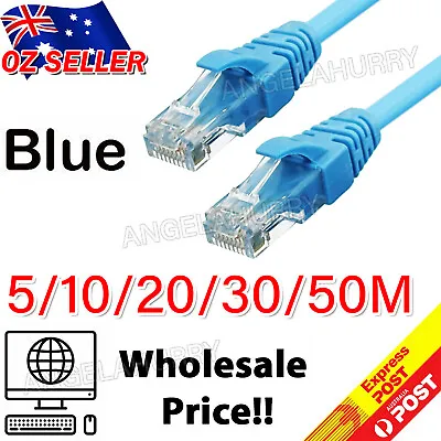 $14.22 • Buy Cat6 Network Cable 5-50M Network Ethernet Lan Cables 100M/1000Mbps NEW