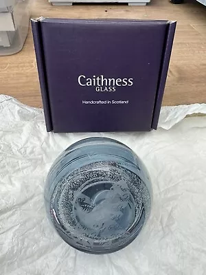 Caithness Glass Silver Anniversary Paperweight • £12