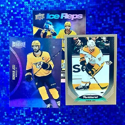 2021 Metal Roman Josi Purple /199 #26 Parkhurst Gold #252 & Ice Reps #IR-20 • $4.05