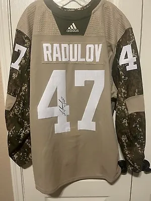 Signed Alexander Radulov Dallas Stars MiC Military Appreciation Jersey • $600