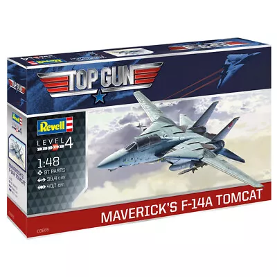 Revell Top Gun Maverick's F-14A Tomcat Jet Plastic Model Kit 03865 Scale 1:48 • £34.99