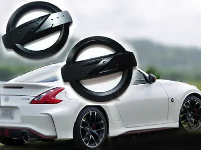 2x Matte Black Z Emblem Fender Badge Car Body Side Skirt Sticker 350Z 370Z Z34 • $24.99