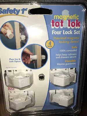 SEALED Safety 1st Baby Tot Lok Magnetic Locks For Cabinet Doors Drawers 4 Add On • $18