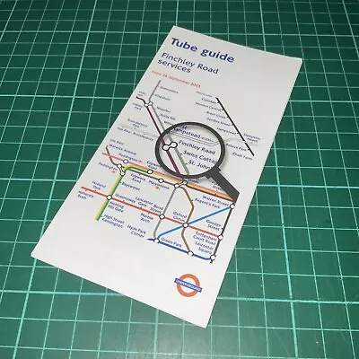 London Underground Finchley Road Tube Guide September 2003 Map Metropolitan Line • £2.99