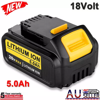 For Dewalt 18V 5Ah XR Battery DCB184 DCB180 DCB181 DCB182 DCB201 DCD740 Lithium • $31.49