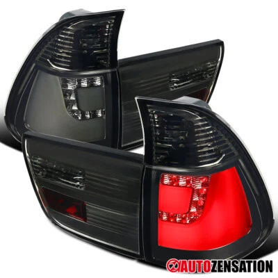 $190.99 • Buy Fit 2000-2006 BMW X5 E53 Smoke Tail Lights Brake Lamps+LED Bar Left+Right 00-06