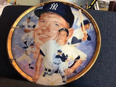 1992 The Hamilton Collection Mickey Mantle Autographed Plate • $18.99