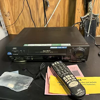 JVC HR-S3500U Super VHS ET Video Cassette Recorder Tested Works With Remote • $75.41