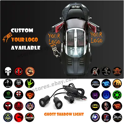 Car Door Customize Your Logo Ghost Shadow Laser Welcome Projector Courtesy Light • $96.25