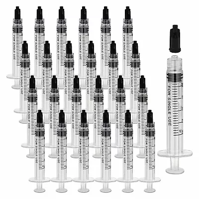 30 Pack 2mL Plastic Syringe Sterile Individual Wrap(No Needle)Luer Lock Syri... • $30.98